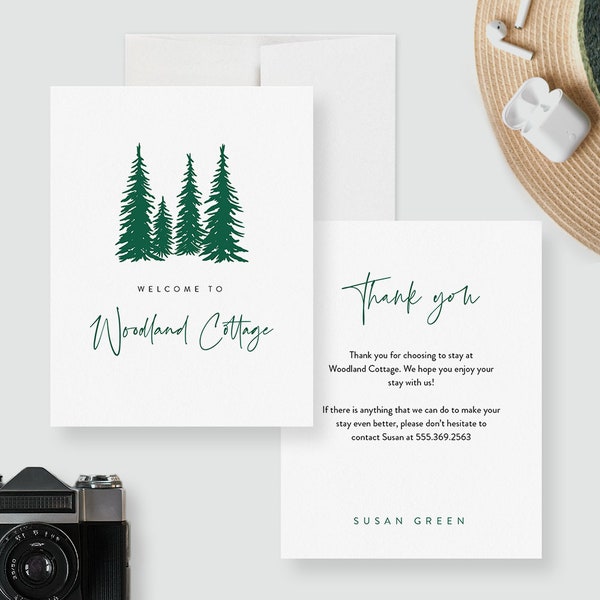 Vacation Rental Thank Cards Etsy