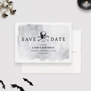 Cartão de data para festa de aniversário de morte, modelo editável, RIP 20s 30s, download digital para impressão, 30º aniversário, funeral para minha juventude