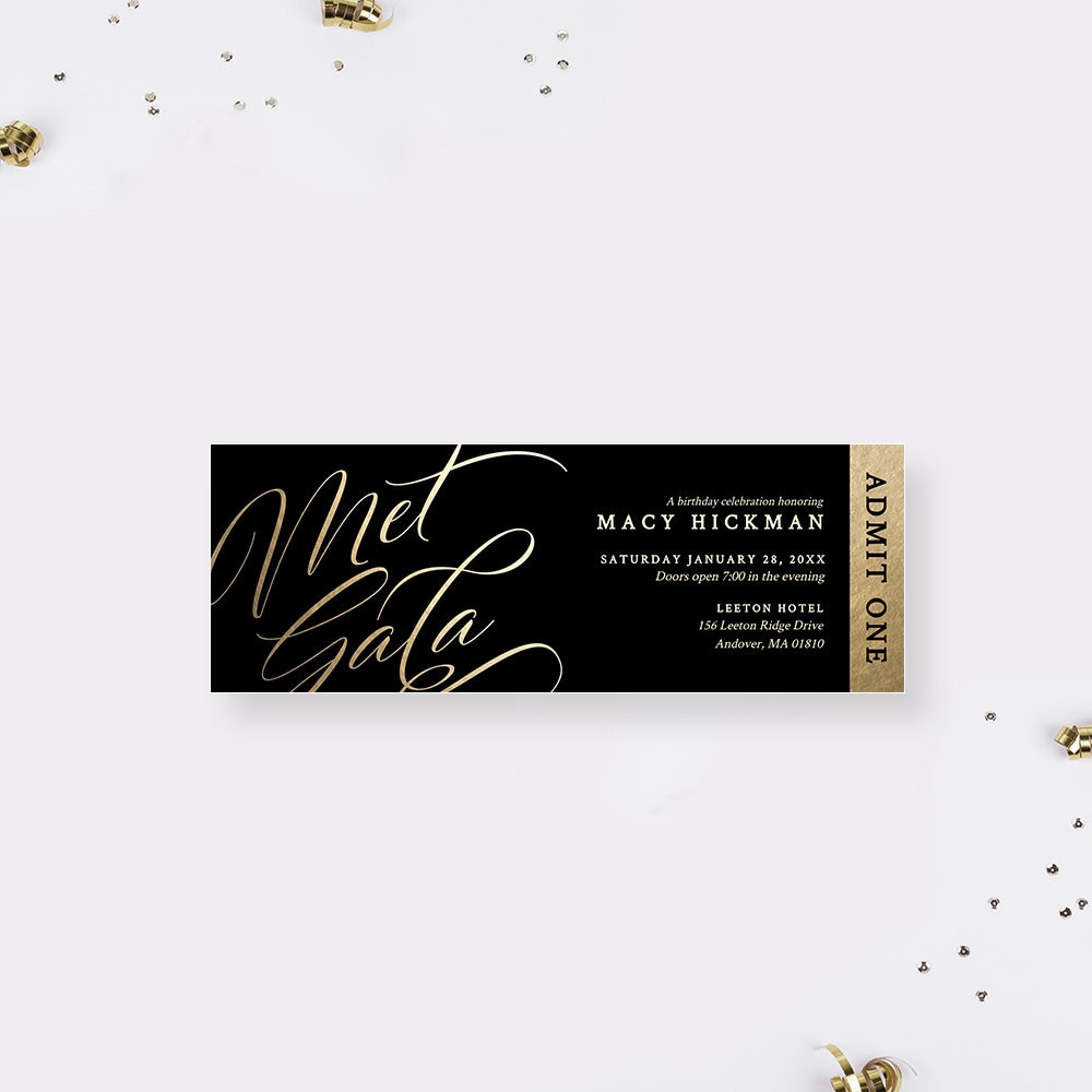 Stepping Into Rose Gold SAVE THE DATE Card, Any Age, Rose Gold