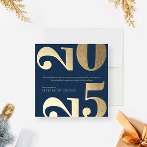 Tarjetas de felicitación navideñas elegantes, tarjeta de Navidad de empresa corporativa, tarjeta de felicitación comercial personalizada 2025, tarjeta navideña elegante de oficina 2024