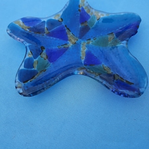 Fused Glass Starfish Bowl – Handmade Ocean-Inspired Decor