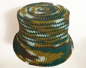 Cotton Bucket Hat, Crochet Bucket Hat