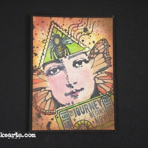 Triangular Blank Postage Frame Stamp / Postoid / Invoke Arts Collage Rubber Stamps image 3