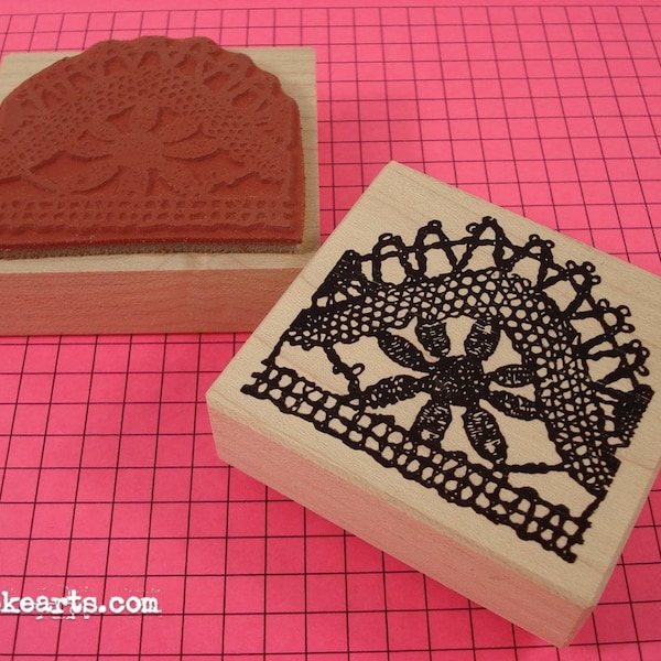 Lace Pattern 2 Stamp / Invoke Arts Collage Rubber Stamps