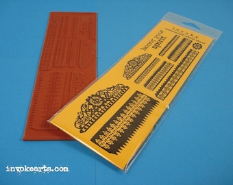 Honor Your Spirit / Invoke Arts Collage Rubber Stamps / Unmounted Stamp Set