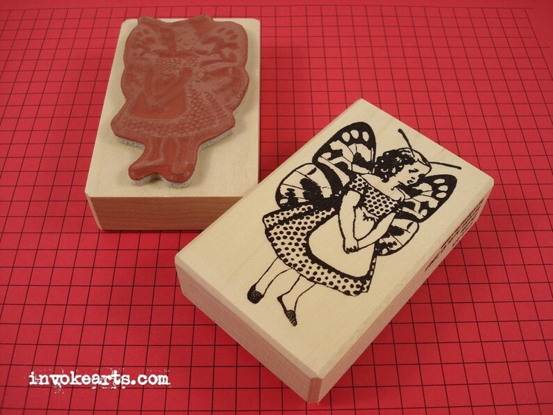 Dottie Stamp / Invoke Arts Collage Rubber Stamps image 1