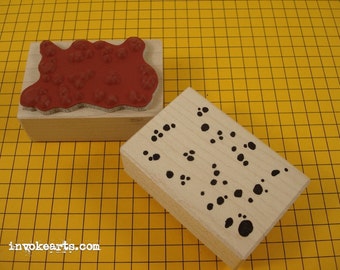 Splatter Stamp / Invoke Arts Collage Rubber Stamps