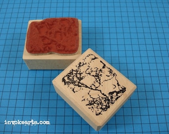 Marble Texture Stamp / Invoke Arts Collage Rubber Stamps