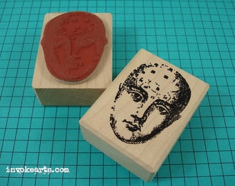 Meri Face Stamp / Invoke Arts Collage Rubber Stamps