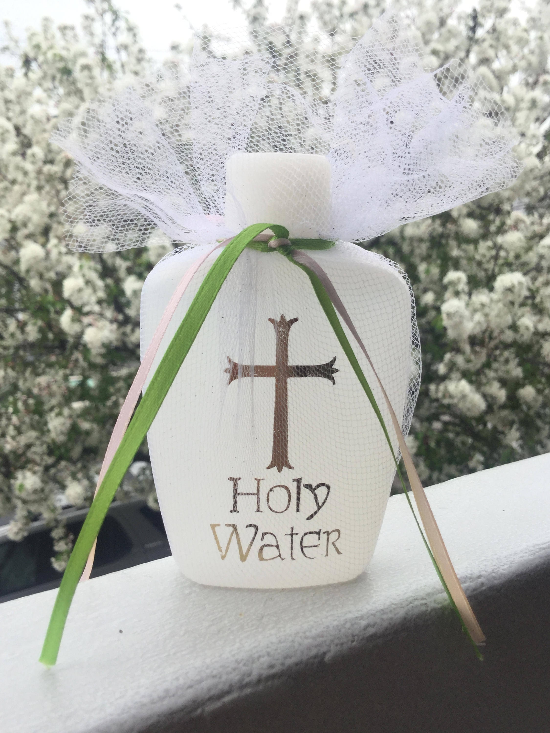 24 Holy Water Favors for Baptism Christening Communion Etsy