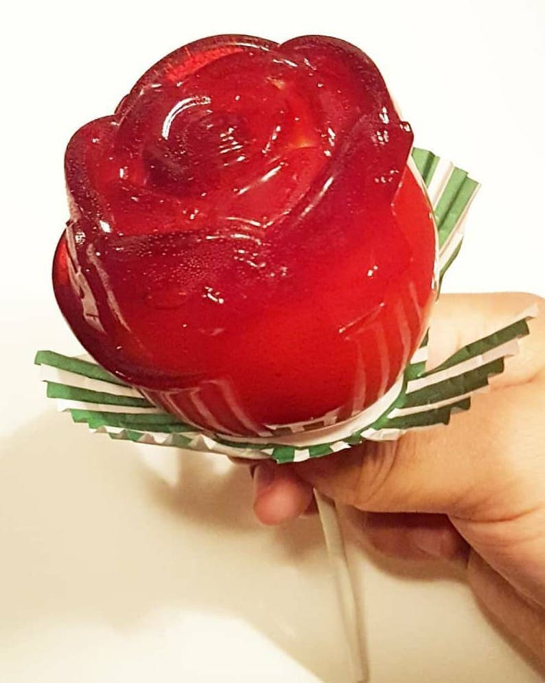Candy Apples Valentines Day Rose Shape Option Available Etsy