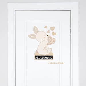 Fabric Door Decal- Chalkboard Nursery Room Door, Wall Decals for Door, Love and Tenderness