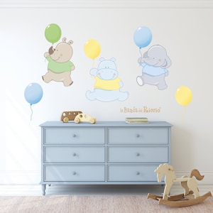 Fabric Wall decals kids, wall stickers, baby nursery room decor Balloons