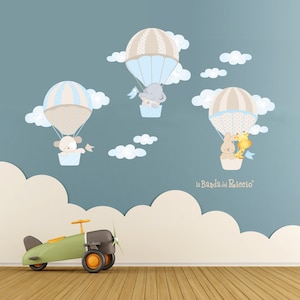 Wall decals, kids wall stickers, baby nursery room decor &quot;Air Balloons 1&quot;