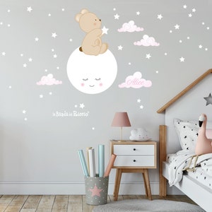 Baby wall decal, nursery wall decal, kids wall stickers, baby nursery decor, wall decal  &quot;Make a Wish&quot;