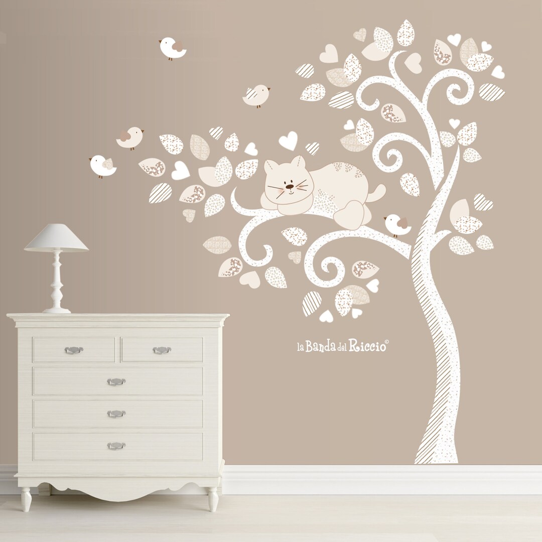 Tree Baby Wall Decal, Nursery Tree Wall Stickers, Wall Decal Kids, Baby