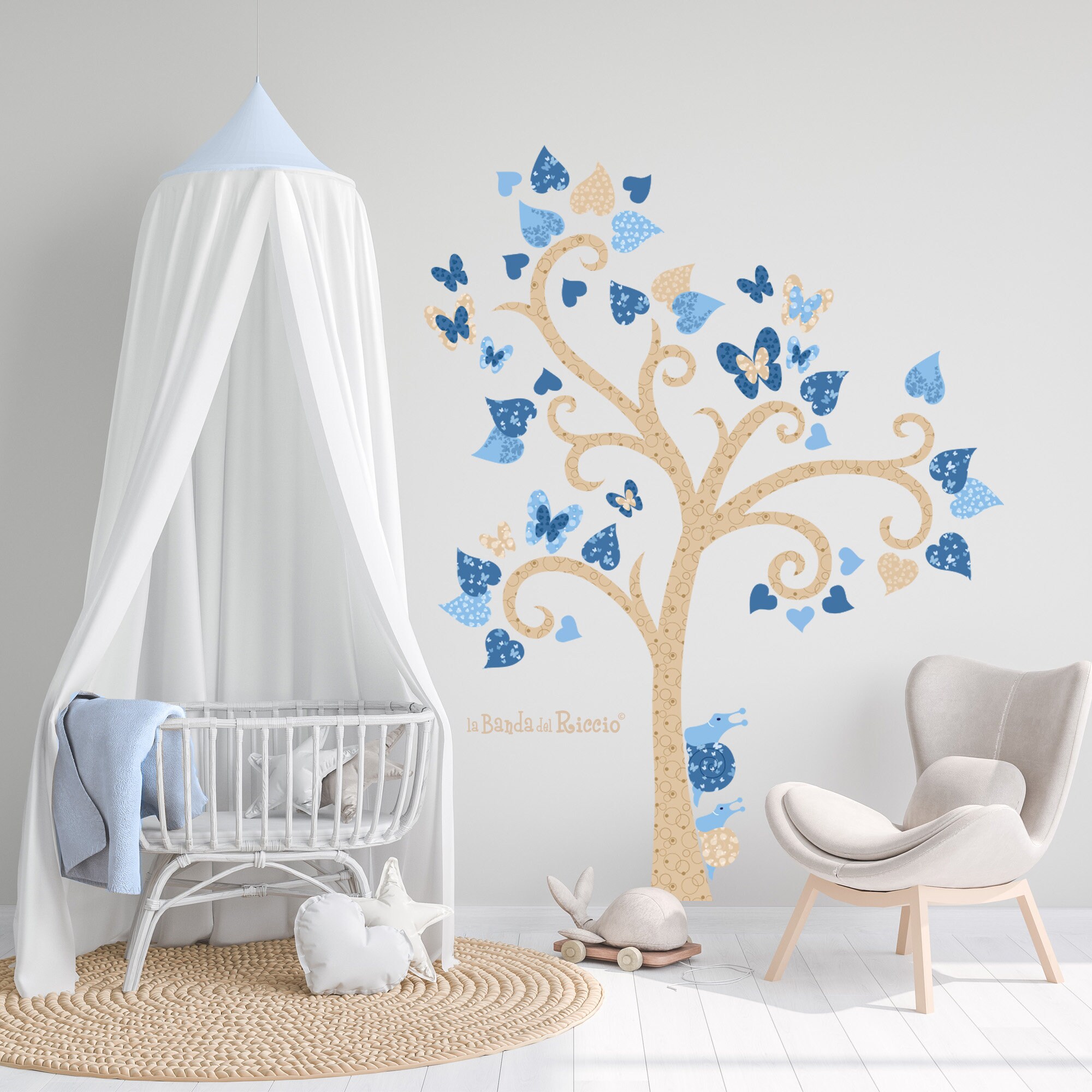 Wall Decal Tree Baby Wall Decal Nursery Wall Decal Wall Etsy