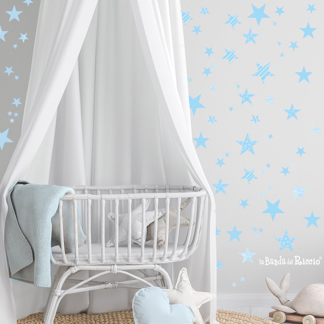 thumbnail image 2 of 18 Pack Of Stars Vinyl Wall Decals – Kids Bedroom Nursery Space Theme Stickers 2 of 5