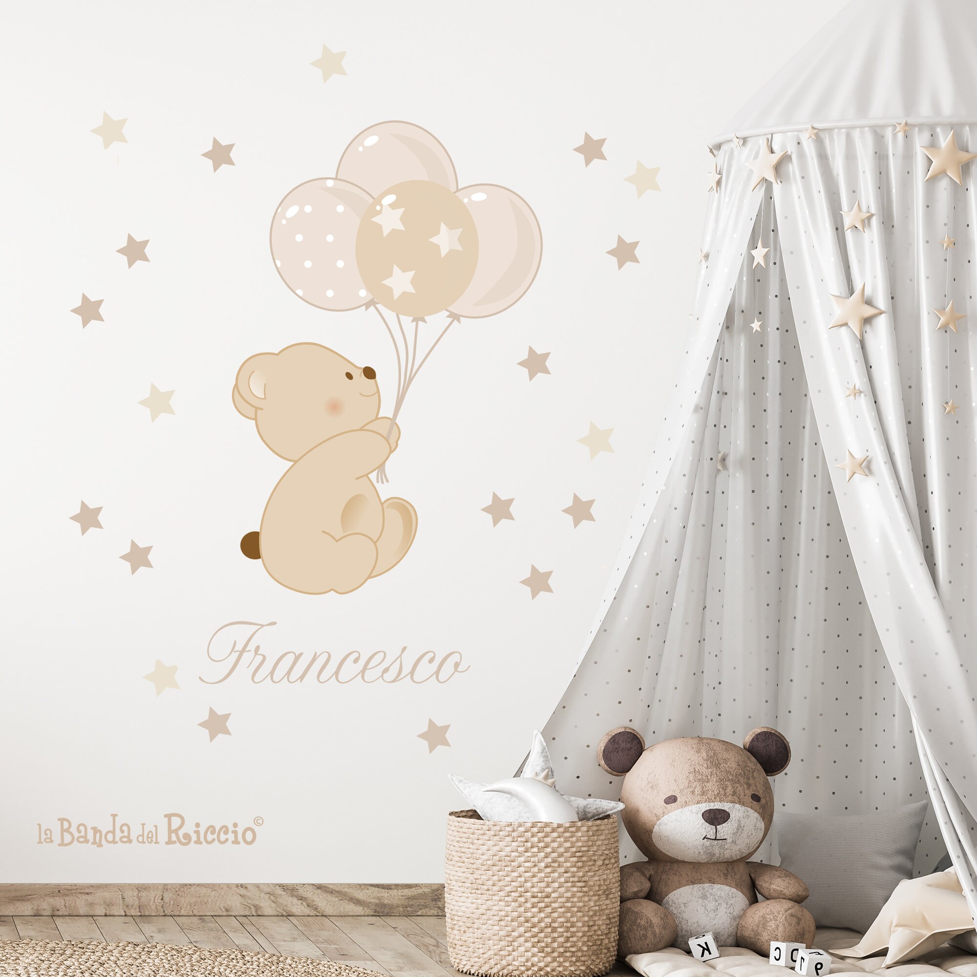 Wall Decals Kids Wall Stickers Baby Nursery Room Decor Bear Etsy