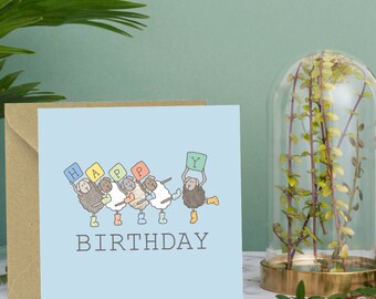 Funny Sheep Birthday Card: Herdwick Farm Animal Design
