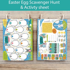 Easter Egg Scavenger Hunt: Kids Activity Sheet (Digital Download)