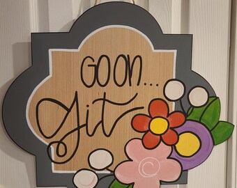 Go on, Git door hanger