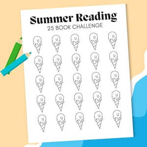 Summer Reading Challenge, Summer Book Tracker, Kids Summer Reading Tracker, Printable Childrens Reading Log, Summer Reading Printable Log