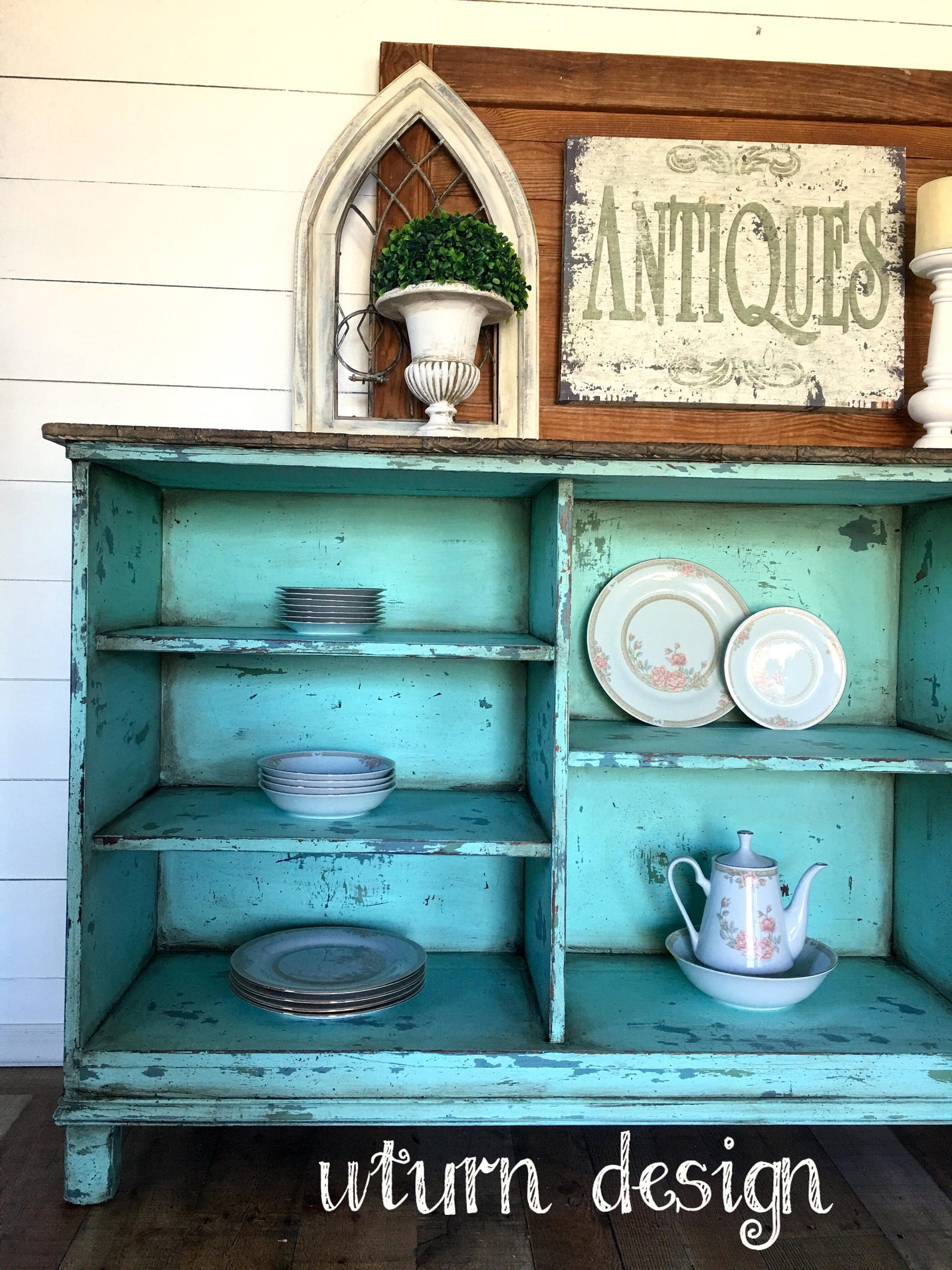 Reserved Farmhouse painted entryway primitive buffet Etsy
