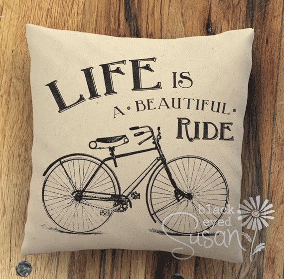 Ride Bicycle Pillow Cover Beautiful Ride Bicycle Pillow Cover