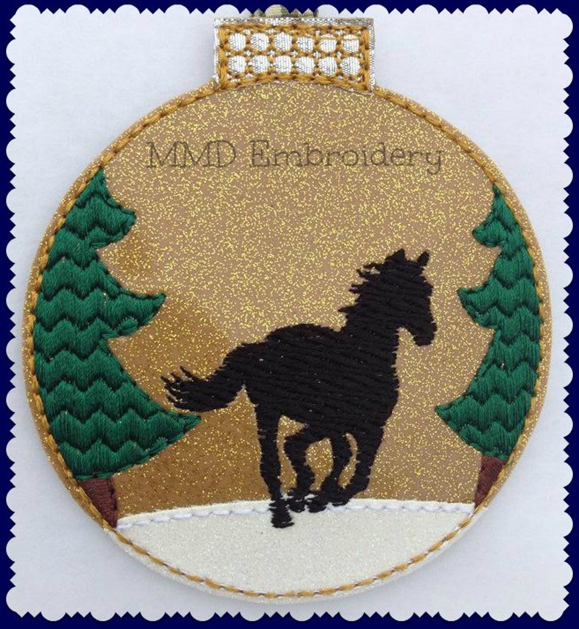 Horse Felt Ornament Machine Embroidery Design DIGITAL DOWNLOAD 4X4 Hoop or Larger Etsy