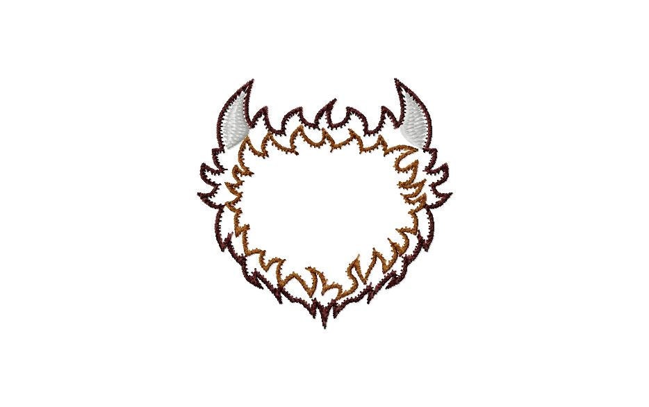 Monster Monogram Frame Machine Embroidery Design DIGITAL DOWNLOAD - 4X4 ...