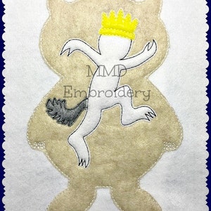 Wild Things Silhouette Applique Machine Embroidery Design DIGITAL DOWNLOAD - 4X4 Hoop or Larger