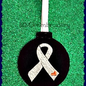 Awareness Ribbon - Puzzle Piece Felt Ornament Machine Embroidery Design Digital DOWNLOAD - 4X4 Hoop or Larger