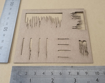 Verwering effect Airbrush stencil tool voor schaalmodellen RC tank vliegtuigen auto's 6