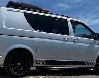 Valse raamverlengingen VW Transporter zijkant vinylafbeeldingen beide zijden Camper