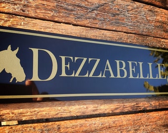 Stable Door Sign Horse Name Plaque Plate Sign for yard