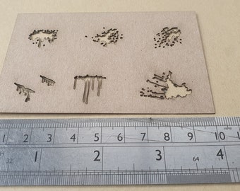 Verwering effect Airbrush stencil tool voor schaalmodellen RC tank vliegtuigen auto's 4