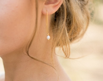 Fresh water pearl earrings "Lidia"