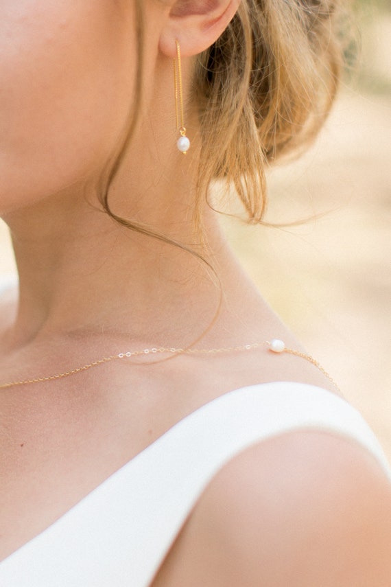 Fresh Water Pearl Earrings lidia - Etsy