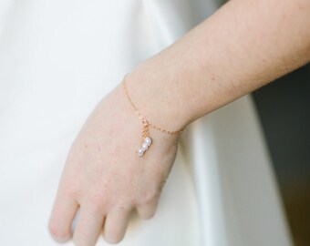 Bracelet de mariée avec perles d'eau douce "Anita"