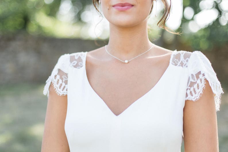 Collier bijou de dos nu ADAMA avec perles nacrées - Etsy France