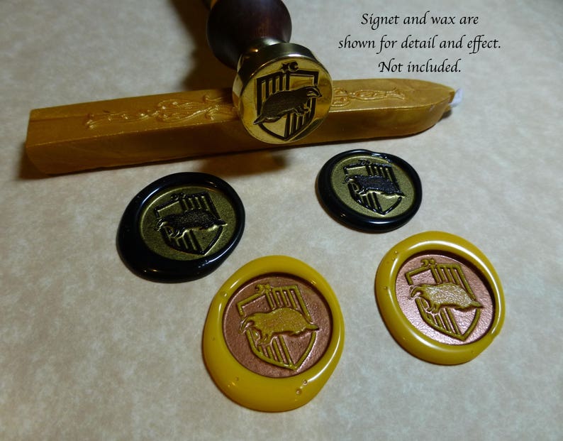 School of Witchcraft and Wizardry House Crest Wax Seals for invitations and more image 3