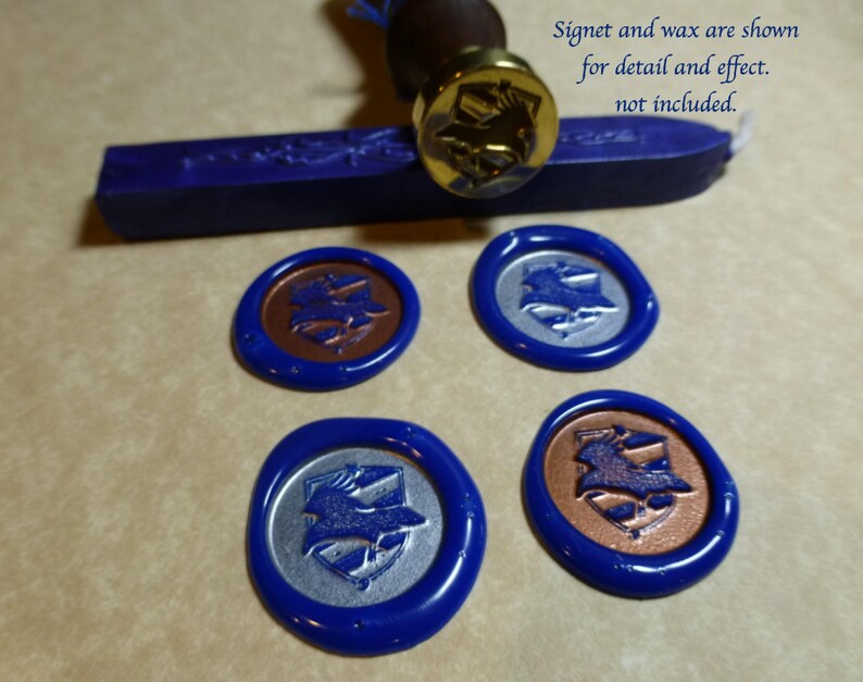 School of Witchcraft and Wizardry House Crest Wax Seals for invitations and more image 4