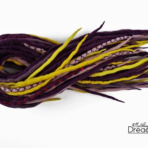 Wolle Dreadlocks Dreads voller Set DE Farbe Mix 1 Doppel endete Dread