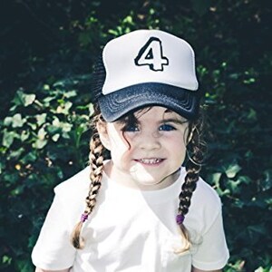 Kids 4th Birthday Hat – Adjustable Trucker Cap for Toddlers