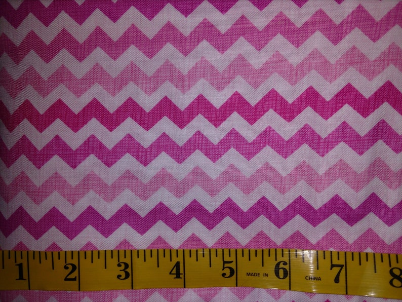 10 Yards BOLT Pink Baby Chevrons Stripes Pattern Hot Pastel Pink 100/% Cotton Quilting Material Fabric Seamless bty girl princess pretty