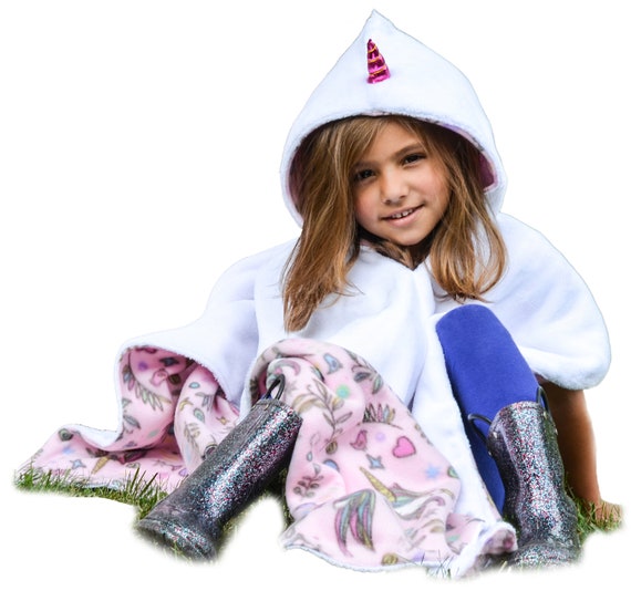 Unicorn Minky Plush Shiny Horn Car Seat Poncho Carseat Crash Tested CPSC Girls Safety Compliant Hooded Blanket Girls Toddler Baby OVER Belt Etsy Canada