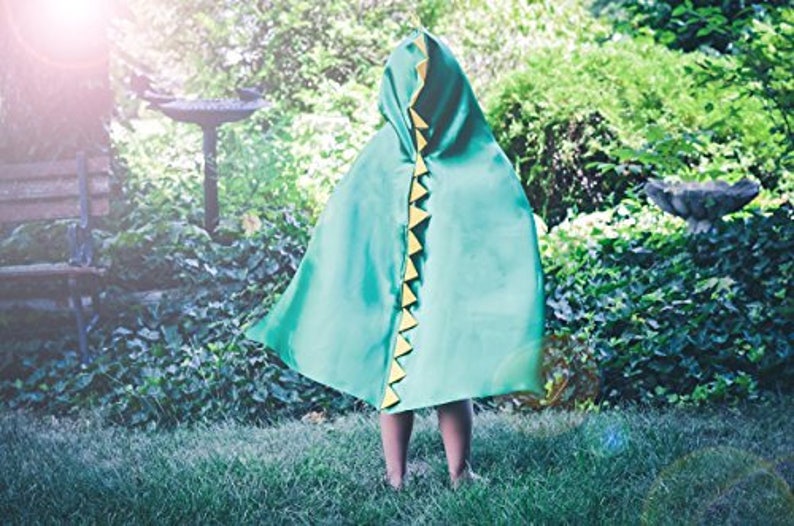 Dinosaur Cape Halloween Costume CPSCCPSIA Safety Compliant Superhero with Hood and Mask Dress Up Play T-Rex Dino Set