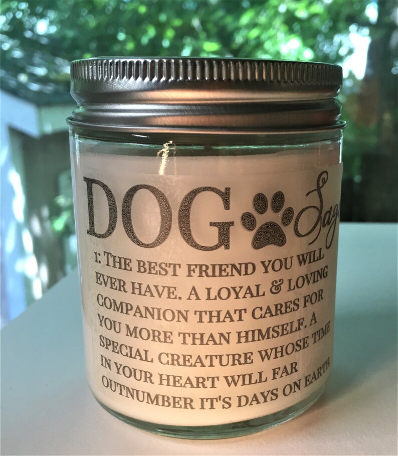 Dog Memory Dog Memory Gift Memory Candle Dog Memorial Gift Etsy