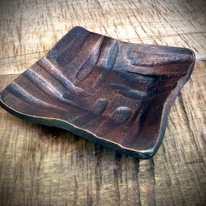 Hand Forged Bowl, Iron Bowl, Blacksmith Art, Iron Art, Burnt Whisker Forge, Loose Change, Candy Dish, Hand Forged Art, Candy Bowl, Display